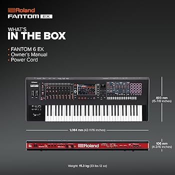 【ほぼ未使用品】Roland FANTOM-6EX Roland FANTOM-6 EX Music Workstation Keyboard Black | Guitar